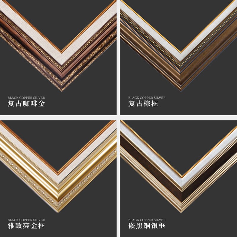 美式乡村客厅装饰画沙发背景墙挂画欧式复古大气壁画简美花鸟三联