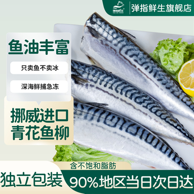 弹指鲜生挪威进口青花鱼片超大