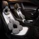 女士布艺汽车坐垫5系3系model3YBMWMINI宾士c260l三件套a200lglc