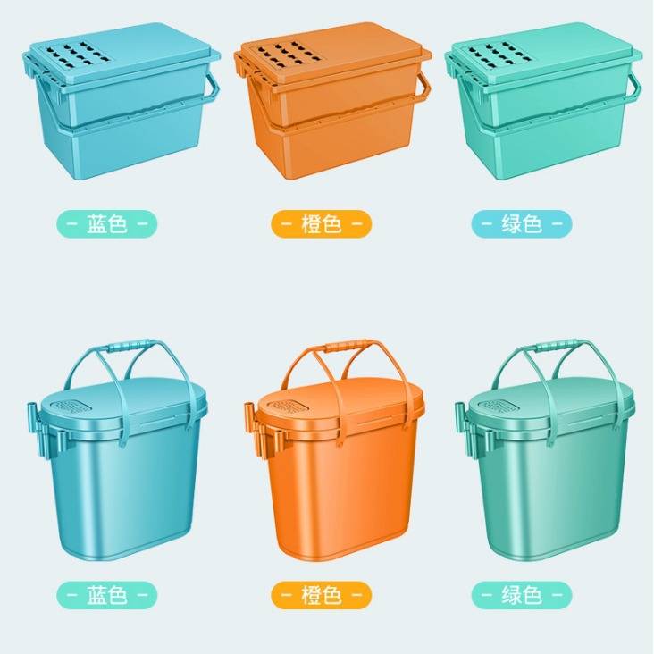 加厚钓鱼桶可坐渔具多功能钓箱筏钓桶钓凳鱼护鱼箱钓台活鱼箱水桶