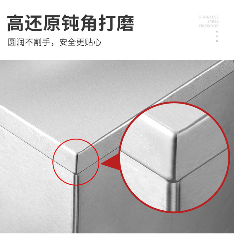 户外野营可移动柴火炉农村加厚不锈钢土灶台家用烟大锅灶台
