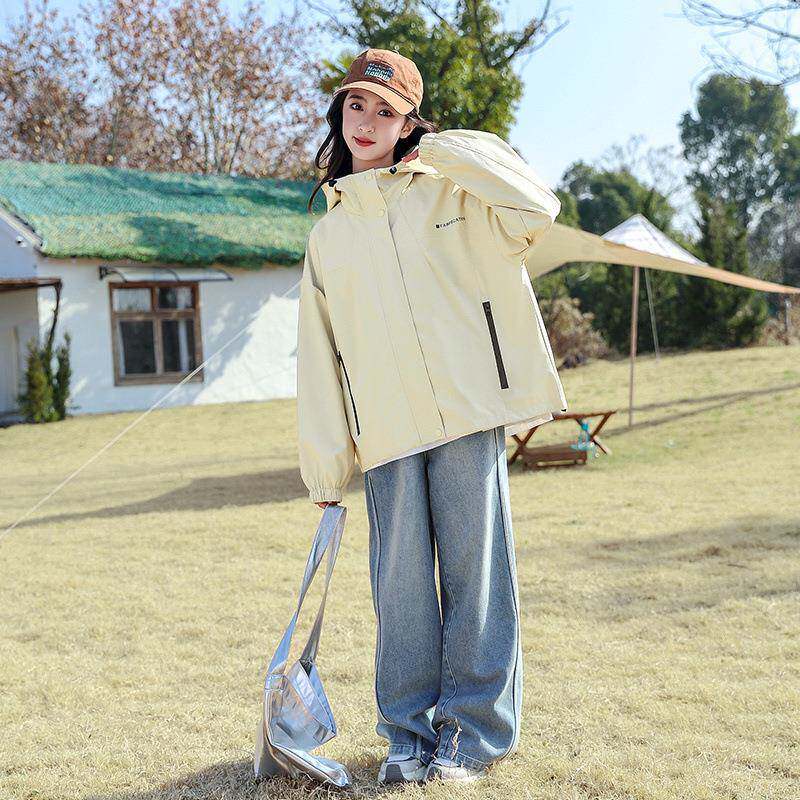 女童春装外套2025新款洋气大童春季初中生风衣女孩春秋款儿童上衣
