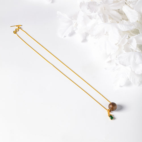 美伢【楚神】沉香配翡翠貔貅设计款吊坠CX25XL06002