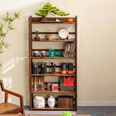 覆古博古架全新纳中国件风家居客式 厅59350落地茶架茶室茶具多层