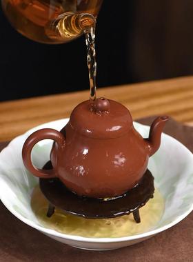 三脚复托古壶铜壶泡壶垫紫砂壶底座CLPL-040茶承承托架茶垫干台茶