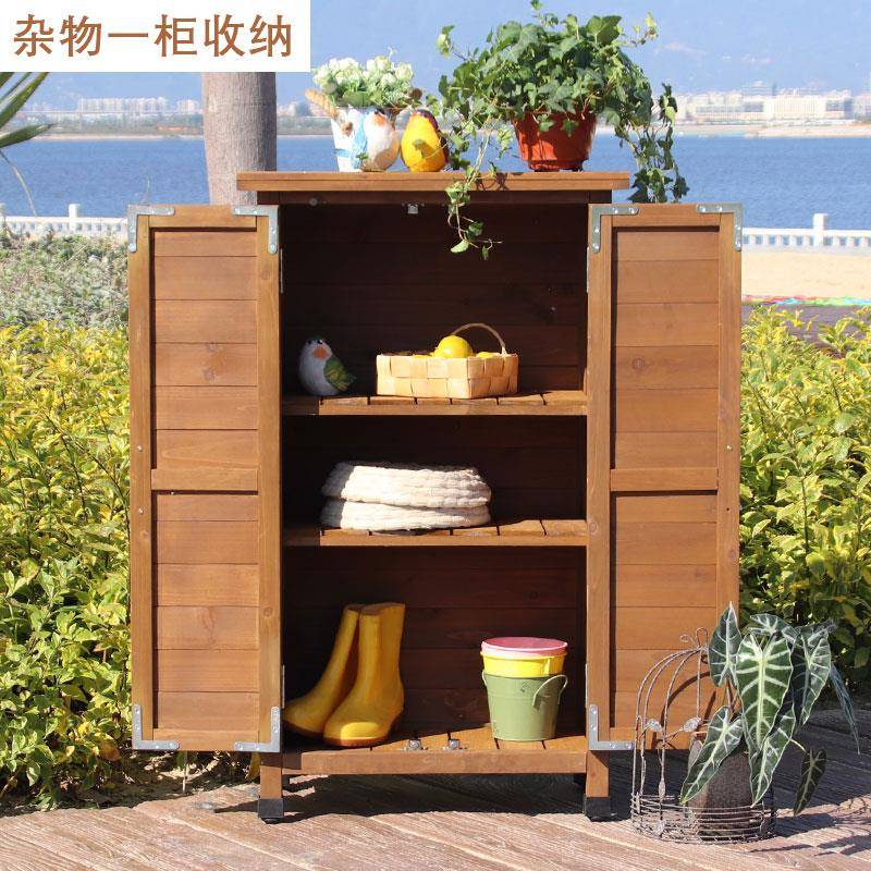 外户庭物院杂柜阳台收FHF纳露天园艺收纳柜柜子防水室外工具房置