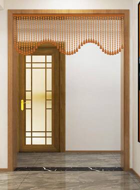 桃门木葫芦帘珠玄关隔断帘中式客厅卧室2020804门卫生间对帘门挂