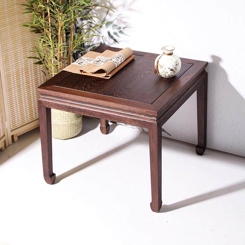 鸡翅木木餐桌椅中式长矮条儿童学习桌JC实方桌小茶几户型桌红木地