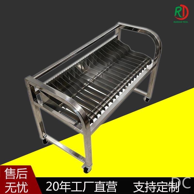 雅马哈松下贴片机系列铝合金不锈钢物料车料盘车双层飞达置物车图片