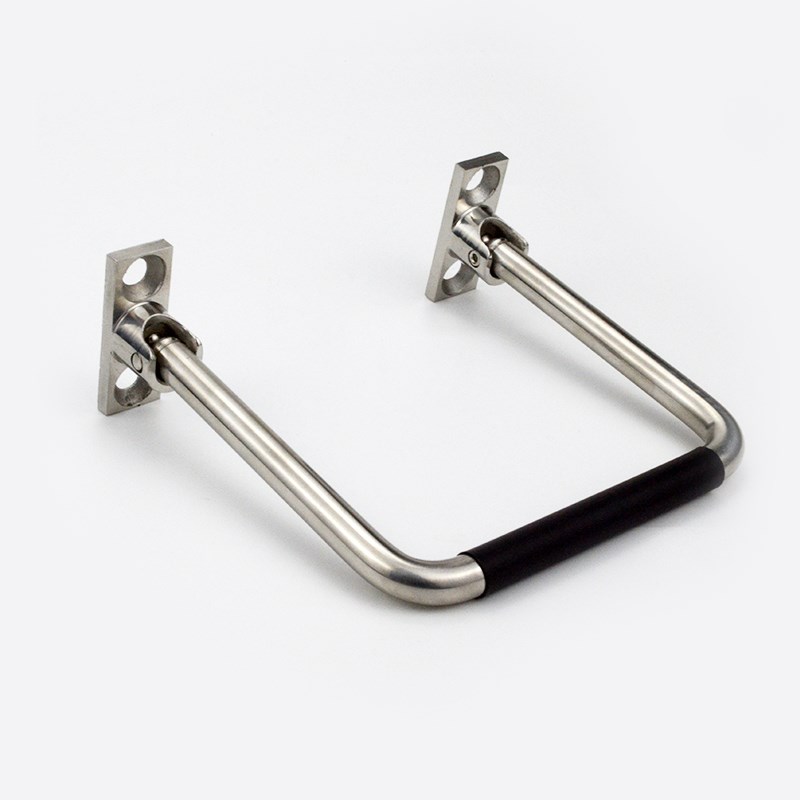折叠拉手 316不锈钢可活动带胶套高档柜门提手 不生锈把手LS506