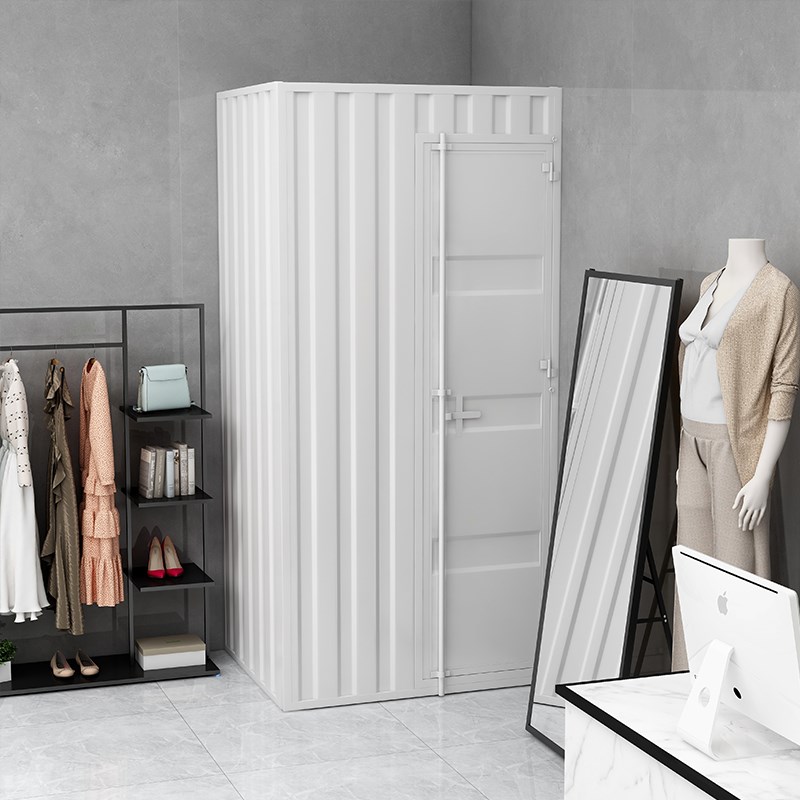 商场铁艺工业风集装箱更衣室空间换衣室隔断间户外落地移动试衣间