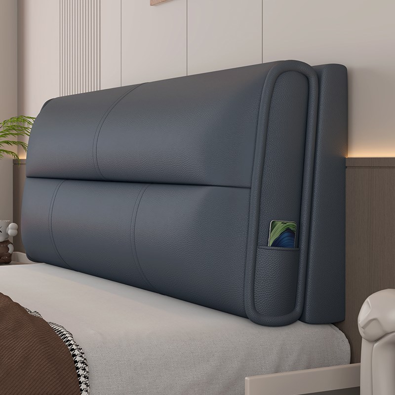 床头软包靠背免水洗猫抓皮靠垫靠枕2024新款榻榻米床上自粘大无板