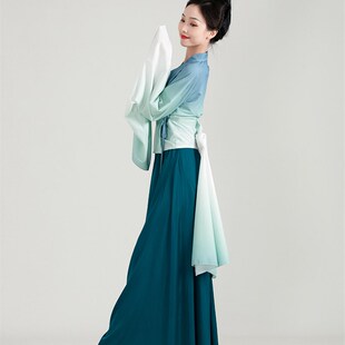 只此青绿腰古典舞水袖 舞蹈服 练功服国风中国舞剧目表演服艺考水袖