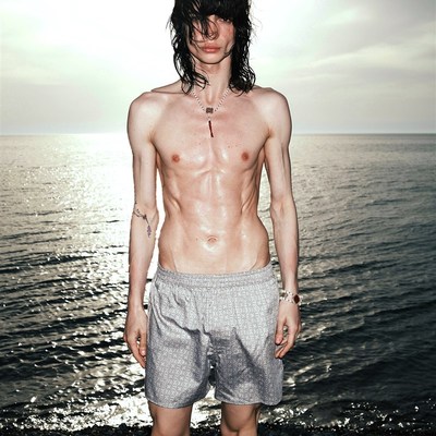 Glacierboy S999银扣全印箭头裤纯棉男士内衣