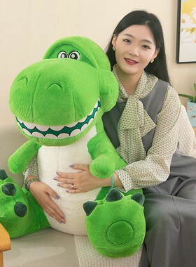 可爱抱抱龙公仔毛l绒玩具绿色恐龙玩偶儿童安抚布娃娃抱枕礼物女