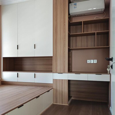 全屋衣柜榻榻米书桌书柜一体现代简约整体卧室T板式上下床可做