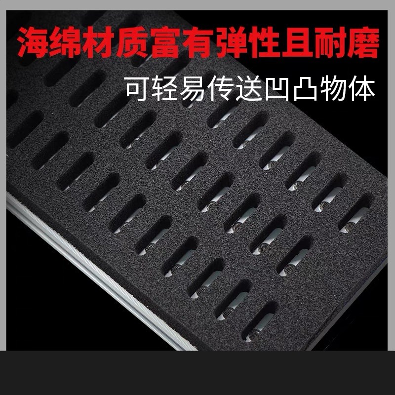 工业机械手集成真空海绵吸盘重载长方形木板石材纸箱码垛吸具