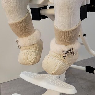 婴儿0 9个月宝宝保暖男女新生儿袜鞋 1岁婴儿加绒防水棉鞋 冬季