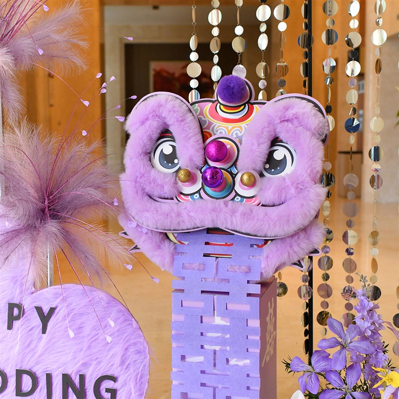 婚房布置紫色新房结婚装饰女方卧室拉花结婚装饰套装男方新房