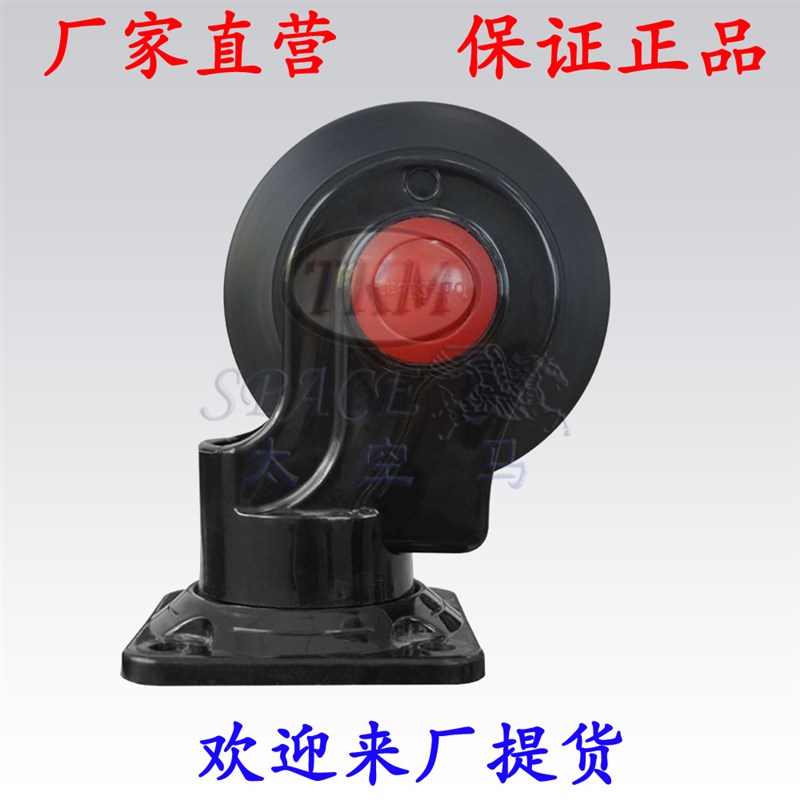 5寸超静音手推车脚轮尼龙支架万向轮橡胶导轮转动轮PL轱辘