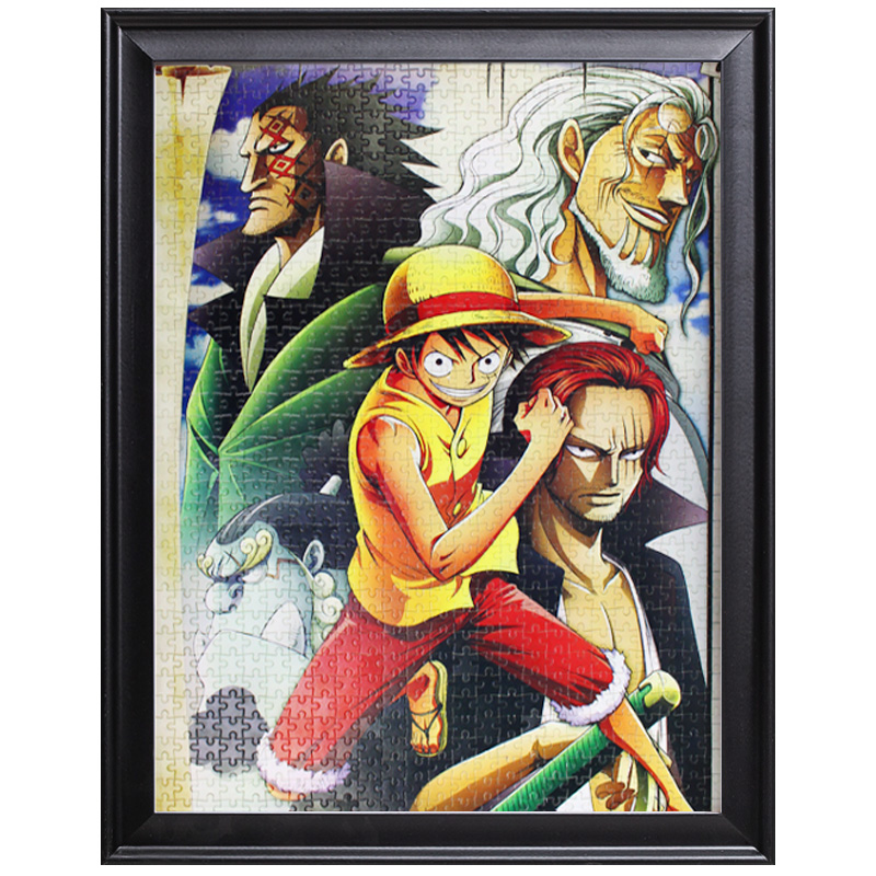 实木拼图相框片片片装裱画框架挂墙定制x75diy