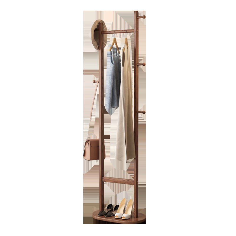 衣帽架家用客厅门口挂衣架不占空间衣架落地卧室实木窄