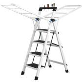 梯子晾衣架一体化两用三四五步室内室外字梯三