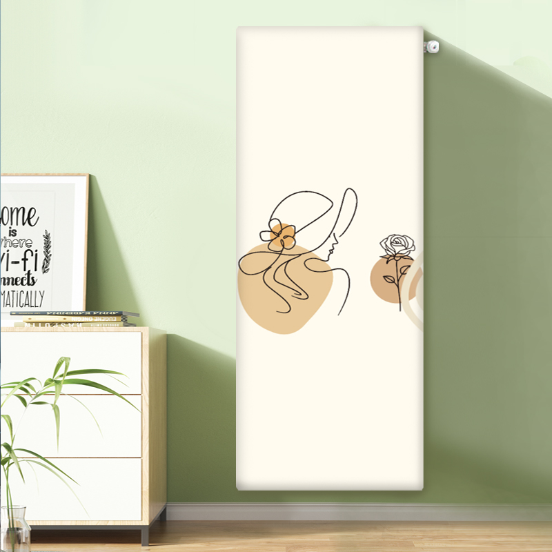 奶油暖风机气片罩防熏黑遮挡弹力全包竖版家用暖气防尘罩墙暖盖布