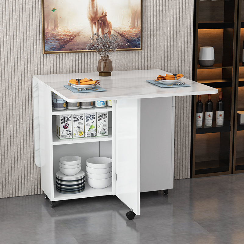 家用折叠餐桌伸缩小户型多功能超薄宿舍出租屋吃饭桌子