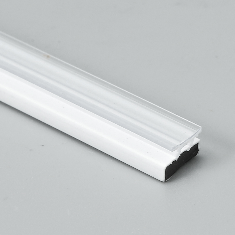 淋浴房磁性吸条滑动卡铝槽穿插式玻璃移门PVC密封挡水胶条