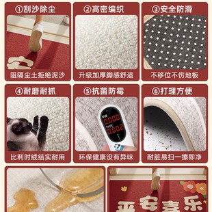 入户门地垫家用进门喜庆玄关垫脚垫子可裁剪新年地毯乔迁之喜门垫