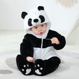 女宝宝冬装可爱外穿加厚连体衣婴儿冬季外出服抱衣超洋气爬服包脚