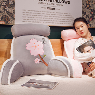 新款床头靠c枕软包大靠背枕宿舍床上靠枕看书玩手机孕妇护腰靠背