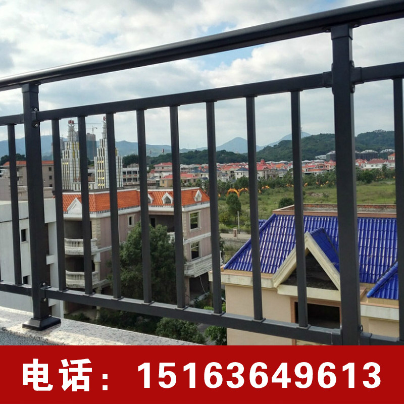 加厚锌钢铁艺阳台护栏 阁楼扶手室内E外围栏楼梯 楼顶露台栏杆围