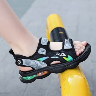 男童凉鞋夏款2024新款夏季大童男孩运动气垫软底小学生儿童凉拖鞋