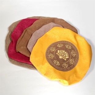 拜垫套可脱凳套莲花绣花方形防脏外罩可拆洗跪拜凳套斜凳沙发布套