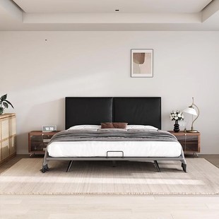 高级感床头软包靠背无床头靠垫木床头套罩皮革大靠枕免洗猫抓皮