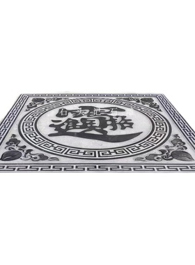 石雕浮雕地雕中式庭院地雕青石地砖祥云五福字镇宅进门大理石雕刻