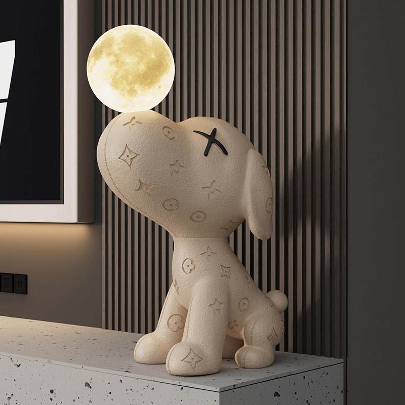 比格犬客厅摆件高端大气上档次电视柜旁边落地狗装饰乔迁新居礼物