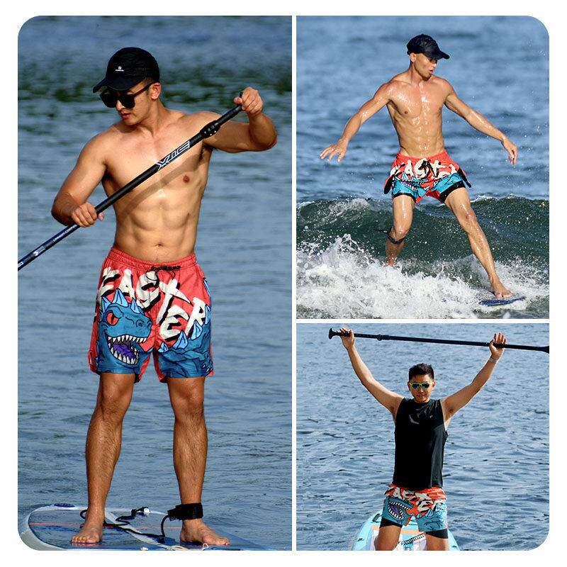 双层泳裤2025新款男沙滩裤水乐园海边冲浪防晒泳衣套装防尴尬大尺