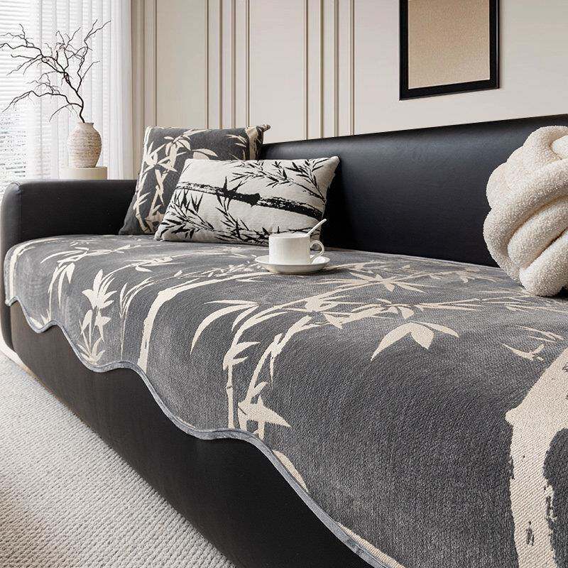 异形沙发垫四季通用垫子新中式沙发垫固定防滑高级感沙发布盖布巾