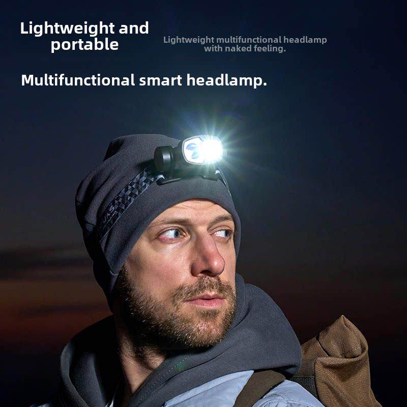 小野蛮T300头灯强光充电超亮超长电池寿命头戴式手电筒传感器专用