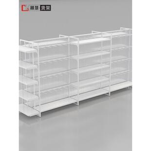 优秀的风格简单的双面岛架母婴文具百货公司金属展示架精品展示架