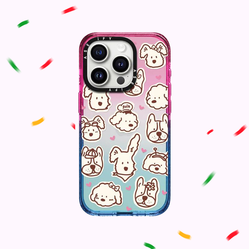 韩国CASETIF联名gula棉花糖点点派对适用于苹果16promax壳iphone15plus新款14防摔13pro透明12保护11
