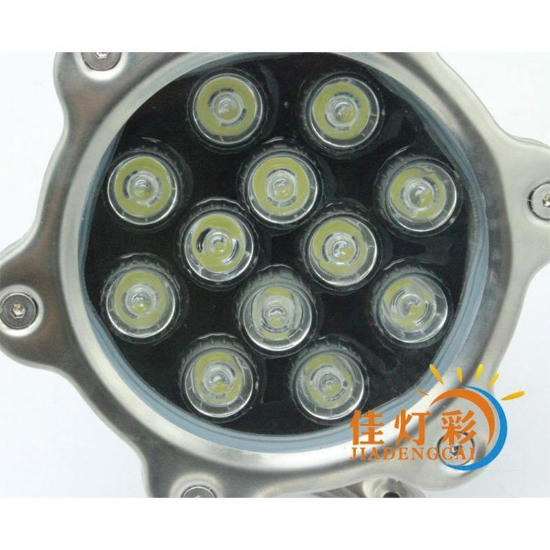 工厂直供户外LED喷泉泳池灯亮化304全不锈钢小梅花水底灯水下射灯