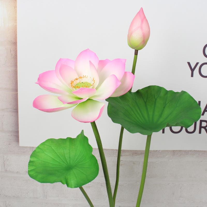 摆设鱼缸水池装饰假花荷叶仿真花 莲蓬演出道具塑料塑料仿真荷花