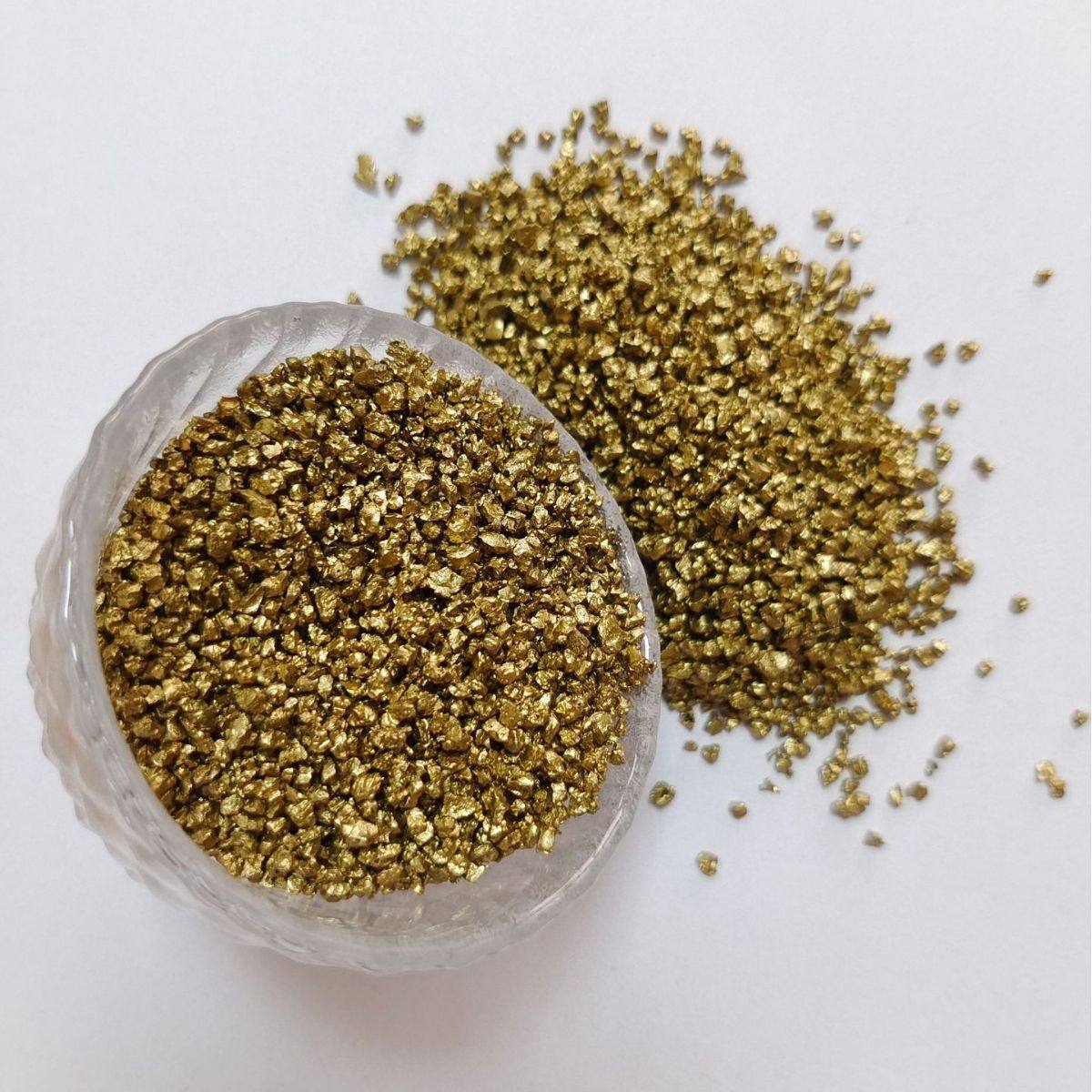 银色金色质感砂反光材料不规则玻璃碎石彩妆美甲用电镀银色玻璃砂