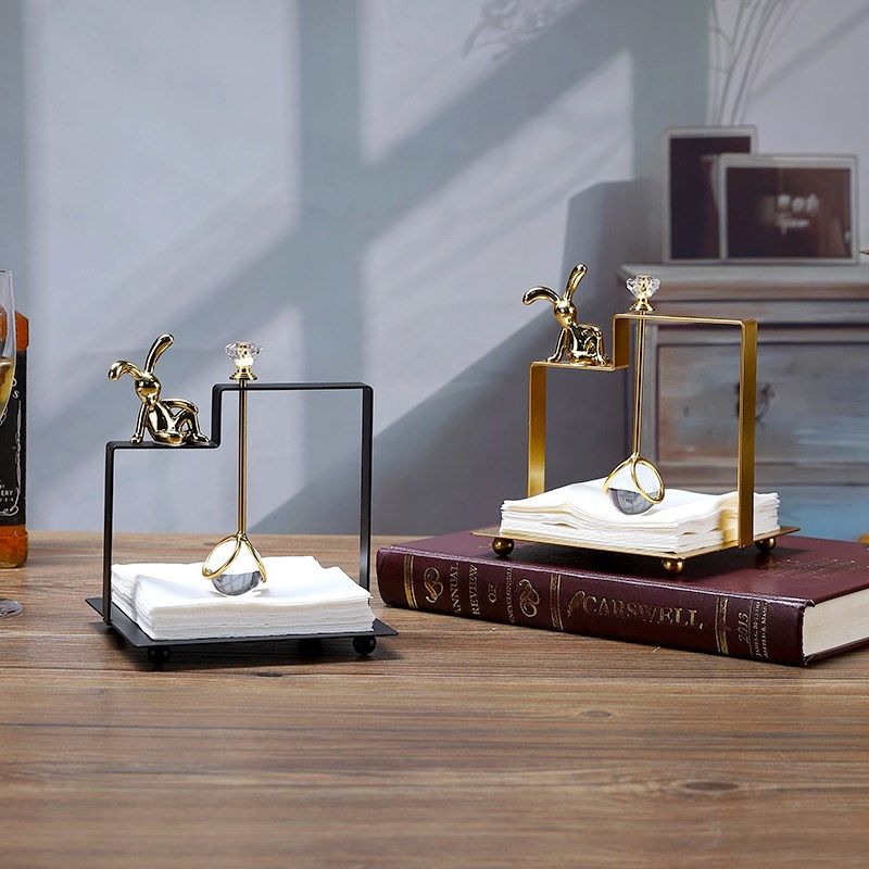 高档轻奢c兔架厨房餐桌座立式高级感酒店餐厅夹餐巾托,收纳整理,纸巾架,淘宝优惠券,粉丝福利购,淘宝优惠卷