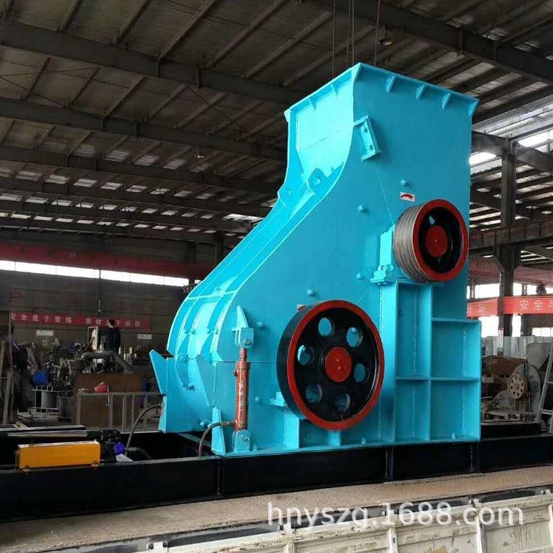 双级粉碎机 煤矸石干湿料无筛底破碎设备 混凝土双转子细碎制砂机