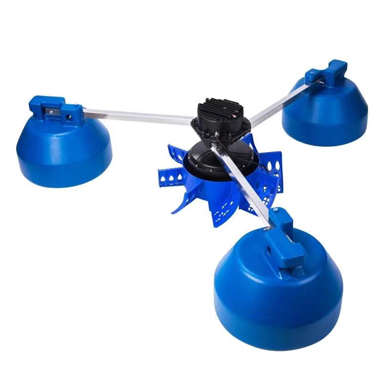 大功率家用鱼塘便携式增氧机 多功能变频叶轮式池塘增氧机